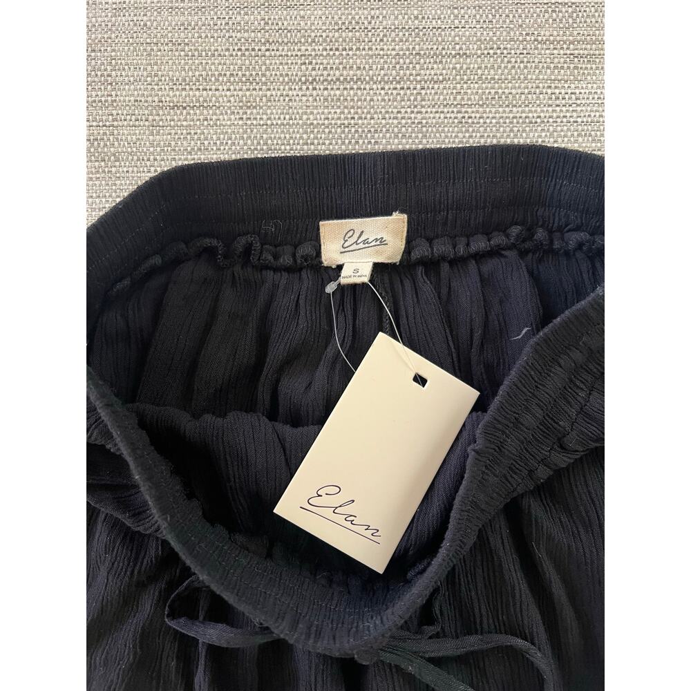 Elan Lightweight Gauze Shorts Black Size Small NWT Flowy Pull On - Picture 3 of 6